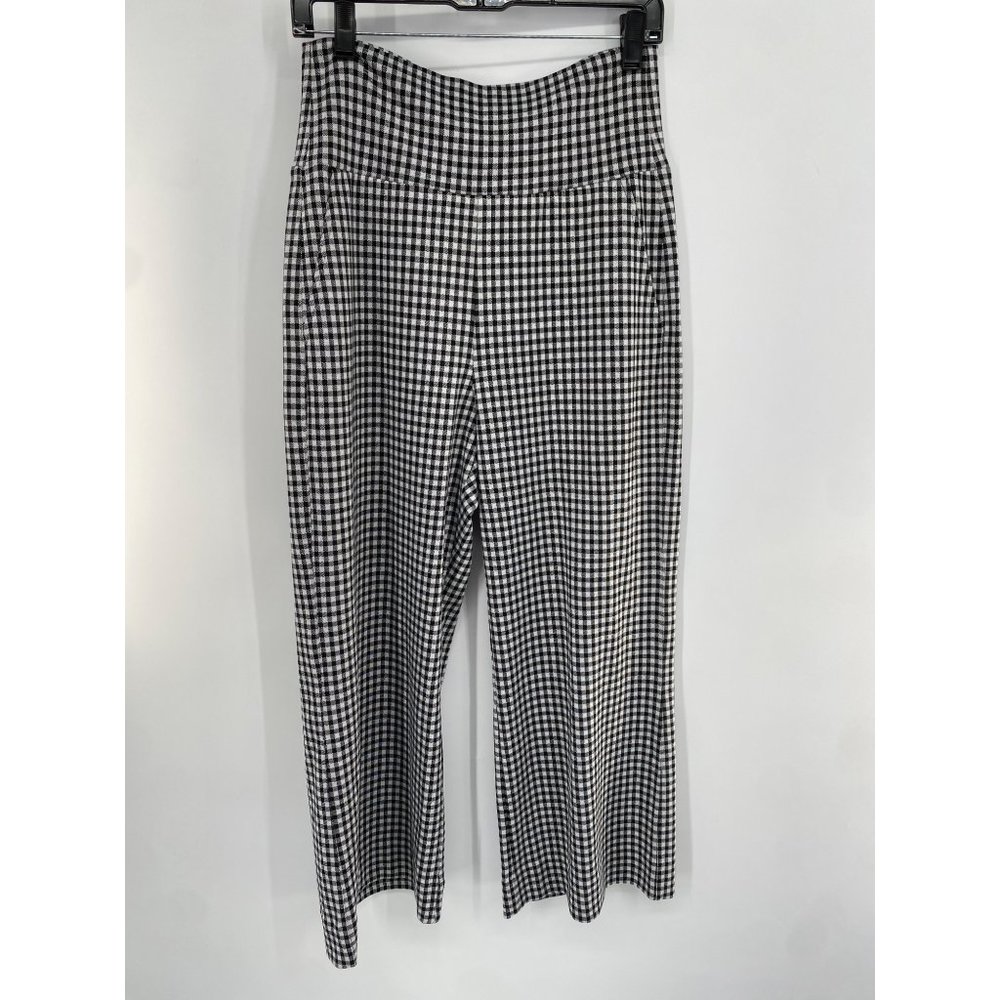 CAbi Bombshell Crop, Black/White Gingham, Size: M Spring 22 #6047